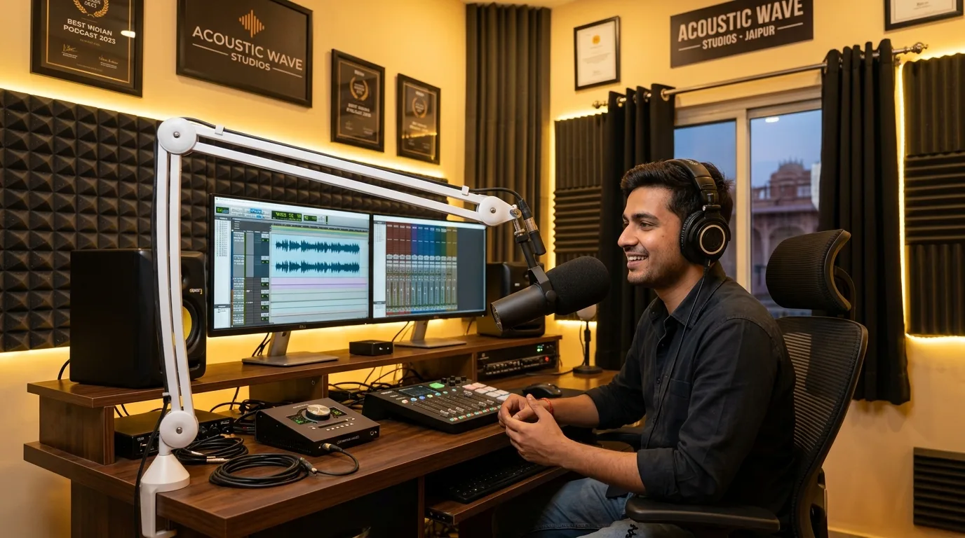 Commercial Jingle and Voiceover Production at Rhythm Records Jaipur